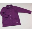 Wms Button Jckt W / Pockets Dark Plum